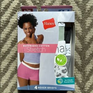 Hanes Boyfriend Cotton Stretch boxer briefs for women